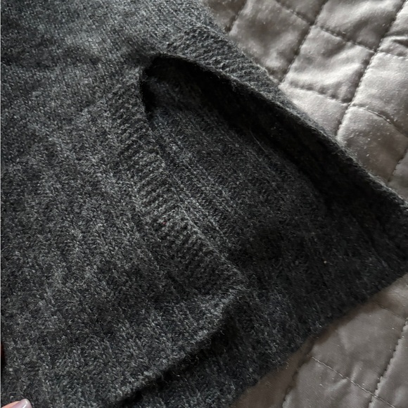 Bianco & Blu wool Gray Sweater women’s small made in italy - Picture 4 of 6